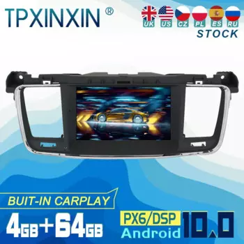 PX6 для Peugeot 508 2011-2017 Android 10 Carplay радио плеер Автомобильная GPS-навигация головное устройство Автомобильное стерео WIFI DSP BT