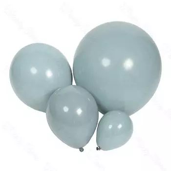 Пыльно-синие матовые воздушные шары MicroPlush