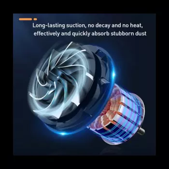 Пылесос автомобильный, 80000 па, с HEPA-фильтром