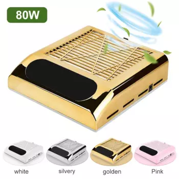 Пылесос маникюрный мощный с фильтром, 80 Вт, 4500 об./мин.