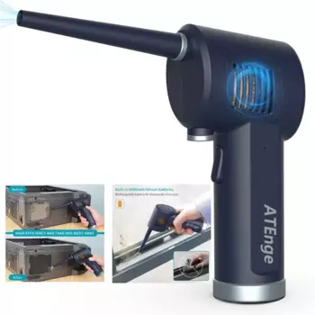 Пылесос сжатого воздуха, Консервированный воздух нового поколения, Электрическая воздушная банка для очистки компьютерной клавиатуры компьютера, Беспроводная воздуходувка