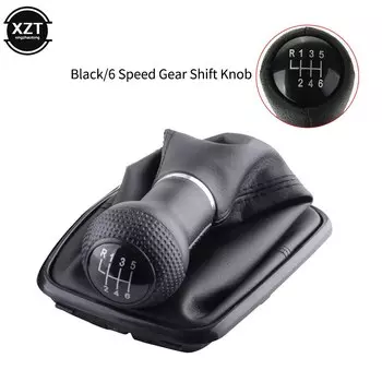 Пылезащитный чехол для рычага переключения автомобиля, ручка переключения 6 скоростей, направляющая рычага переключения рычага из искусственной кожи для Volkswagen Bora MK4, автомобильные аксессуары