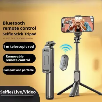 Q01 Mobile Selfie Stick 101cm Extendable Desktop Tripod Phone Holder With Wireless Remote Control for Smartphones Action Camera