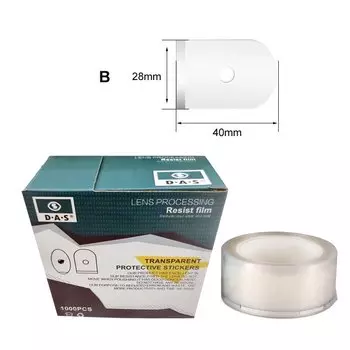 Q021 1000 шт. оптические линзы, зеркальный клей, 5 размеров, двусторонняя зеркальная обработка, аксессуары