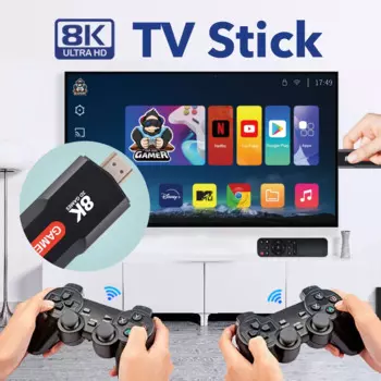 Q9 USB 2,0 двойная система Игровая приставка 8K Ретро консоль для видеоигр с беспроводным контроллером 64G TV Stick 10000 + игры для PSP gift