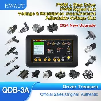QDB-3A 2A автоматический тестер катушки зажигания, автомобильный шаговый двигатель холостого хода, электромагнитный клапан, привод инжектора, детектор неисправностей, драйвер, ШИМ-генератор