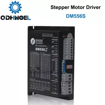 QDHWOEL 2-фазный драйвер шагового двигателя DM556S Напряжение питания 18-50 В постоянного тока Выход 1,4-5,6 А Ток