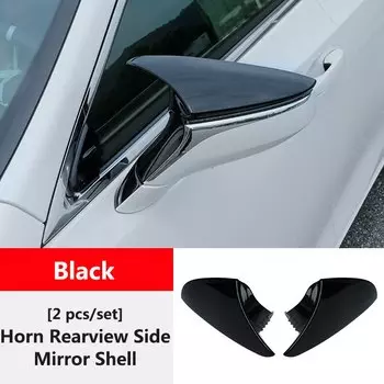 QHCP автомобильное зеркало заднего вида, боковое зеркало заднего вида с бычьим рогом, корпус из АБС-пластика для Lexus ES 200 260 300H 2018-2023, внешние аксессуары