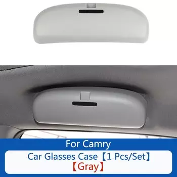 QHCP Автомобильный держатель для солнцезащитных очков, солнцезащитный козырек, чехол для хранения очков ABS для Toyota Camry 2018 Avalon 2019 2020 2021 аксессуар для интерьера