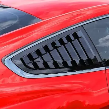 QHCP жалюзи на боковые окна автомобиля солнцезащитный тент треугольная жалюзи 1 пара подходит для Ford Mustang 2015 2016 2017 2018 2019 2020