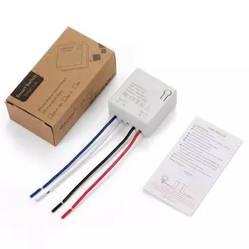 QIACHIP Wireless Smart Switch Light RF 433Mhz Wall Panel Switch with Remote Control Mini Relay Receiver 220V Led Light Lamp Fan