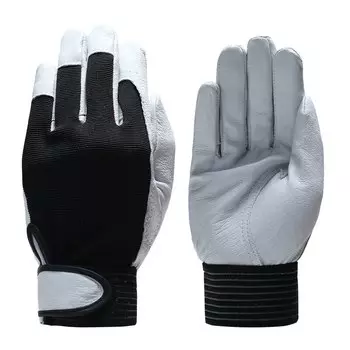 QIANGLEAF Рабочие перчатки из кожи и ткани