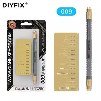 Qianli 008 009, нож для удаления клея, чип IC BGA NAND, скребок для кромок процессора, лопата для клея, черный клей, очищающие ножи, инструмент для ремонта