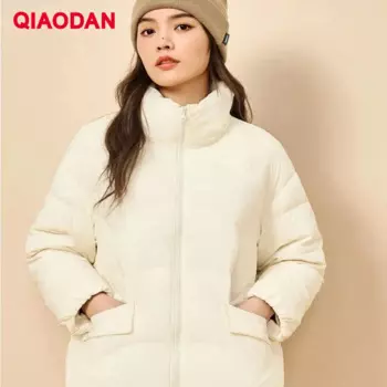 QIAODAN женский пуховик 2023 Зимняя Новая повседневная теплая ветрозащитная Антистатическая подходящая ко всему утолщенная Женская XGM42233302R