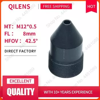 QILENS объектив CM12F8H19.5A0 8 мм