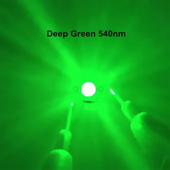 QINGYING 3 Вт светодиодный чип голубого зеленого цвета