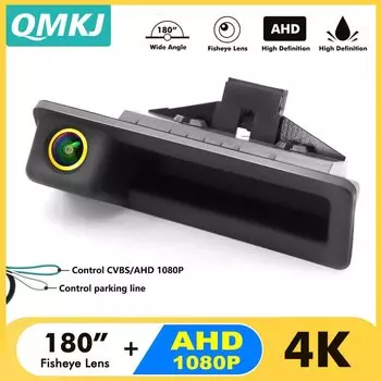 QMKJ AHD 1080P 180-градусная камера заднего вида «рыбий глаз» для BMW 3/5 серии E60 E39 E90 E82 E61 X1 E84 X5 E70 E92 E91 E88