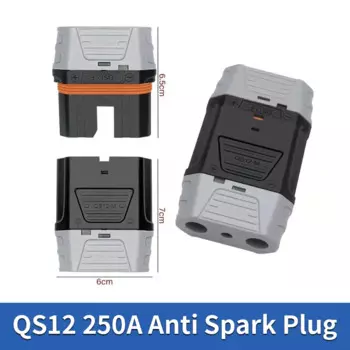 QS12 250A анти-исследовательская вилка, сильноточный разъем для литиевой батареи для тяжелых условий эксплуатации для модели самолета, запуск автомобиля