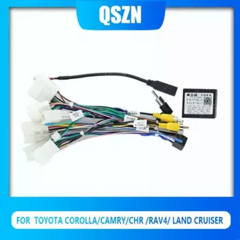 QSZN Android Canbus Box FT-RZ-01/FT-RZ-02 для TOYOTA CAMRY/Rav4/COROLLA/PRADO/120/SIENNA Жгут проводов Автомобильный радиоприемник