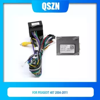 QSZN автомобильный радиоприемник Canbus Box адаптер Hiworld-PSA для Peugeot 407 2004-2008 2011, жгут проводов, кабель Android