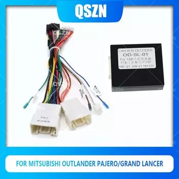 QSZN DVD Canbus Box OD-SL-01 для Mitsubishi Outlander Pajero/V73 /Grand Lancer 2 din Проводные кабели автомобильное радио стерео