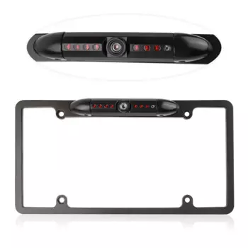 QueenDer Высокое качество 170 угол ccd 8 ИК ночная автомобильная камера заднего вида резервная камера для автомобиля с рамкой номерного знака США