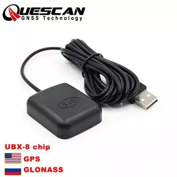 Quescan Двойной режим Windows Android USB ГПС ГЛОНАСС приемник Антенна M8030 NMEA USB