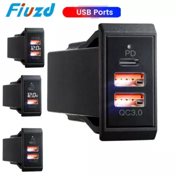 Быстрая зарядка 3,0 USB-розетки tomada USB 12 В автомобильное USB-зарядное устройство быстрой зарядки QC3.0 ПК автомобильная розетка адаптер для мотоцикла