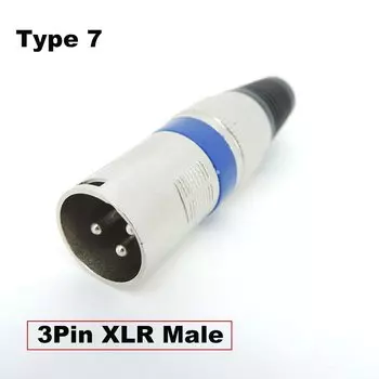 QvvCev разъемы Speakon 3 XLR, черный, серебристый, пара