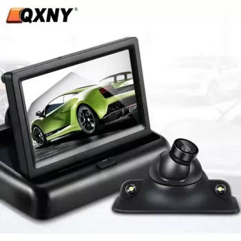 QXNY Mini HD камера ночного видения для автомобиля левая и правая сторона с 2 ИК-светодиодами для слепых зон съемки Водонепроницаемая простая установка Камера заднего вида для парковки