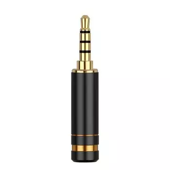 QYFANG 3,5 мм 4-полюсный позолоченный штекер наушники с медным покрытием Алюминиевый сплав HiFi аудиоразъем металлический штекер