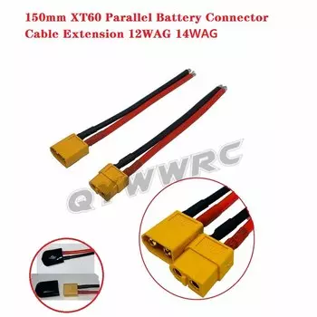 QYWWRC XT60 кабель-удлинитель 14AWG красный/черный