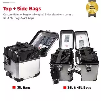 R1200GS R1250GS LC ADV Мотоциклетная сумка седло Внутренние сумки ПВХ багажные сумки Для BMW R1200GS LC Adv R1200 GS F800GS Adventure ADV