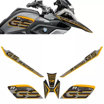 R1250 R 1250 GS GSA HP Stickers For BMW R1250GS Tank Pad Protector Adventure Trunk Luggage Aluminum Cases Windscreen handguard