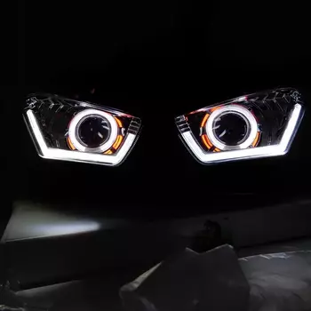 R25 R3 Фара мотоцикла Angel Demon Eye HID Проектор HID Angel Eye для YAMAHA YZF R25 R3 2013 2014 2015 2016 2017