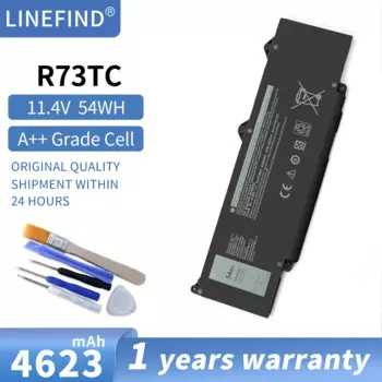R73TC 11,4 V 54WH GRWKG DR02P GTG7N Оригинальный аккумулятор для ноутбука Dell Latitude 3340 5340 3340 2-в-1 5340 2 в 1