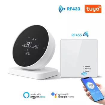 R7 беспроводной Wi-Fi интеллектуальный термостат «один в одном»/ЖК-дисплей/сенсорный экран/регулятор температуры газового котла нагрева воды