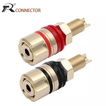 R M1011 позолоченные банановые разъемы 4 мм
