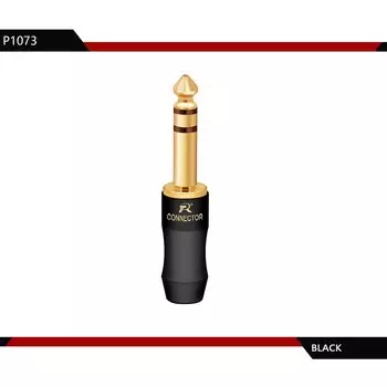 R P1072+P1073 6,35 мм стерео разъем