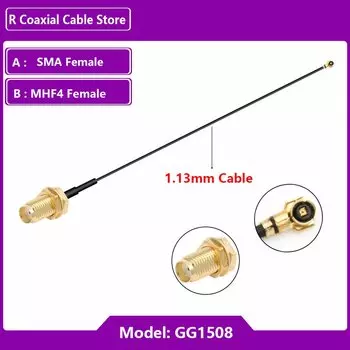 R SMA to MHF4 F RG1.13MM Cable