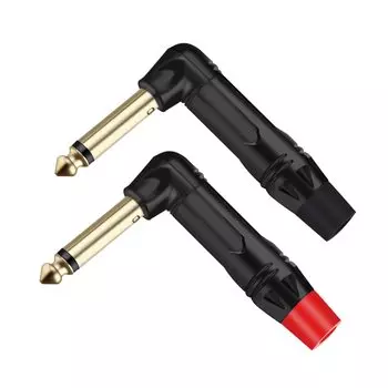 R TC233 6,35 мм беззвучный разъем 2 полюсов чёрный