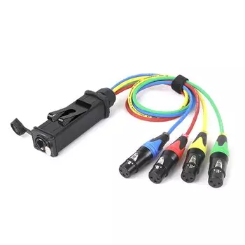R YP02-BK+A1065-CAT6-BK+U1001BKL90J+D1001F-BK-BKX4 4-канальный аудиоудлинитель