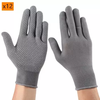 Рабочие хлопковые перчатки 12 пар