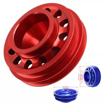 Шкив коленчатого вала для гоночных автомобилей Honda Civic SOHC D16 красного и синего цвета
