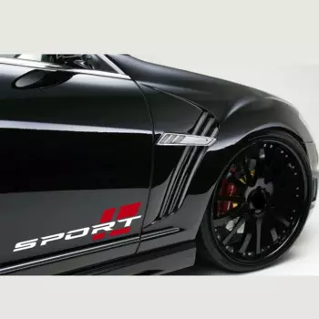 Гоночный спортивный автомобиль, боковая наклейка на дверь, светоотражающий кузов автомобиля, декор в полоску, виниловая наклейка