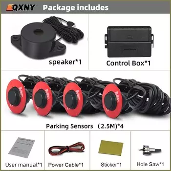 Радар Датчика Парковки 16,5 Мм, Невидимый Материал ABS Для Помощи Бамперу, Заднее Резервное Измерение Расстояния