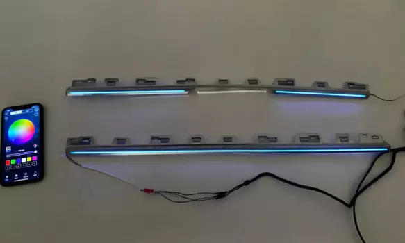 Радиальная гравировка окружающей среды для Tesla модели 3/y 246-цвет окружающей среды под центральной панелью управления