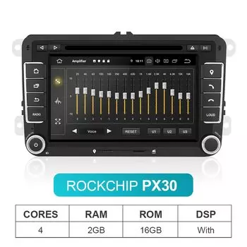 Радио Isudar 2 Din Android 10 для VW/PASSAT/Golf/Tiguan/Skoda/Fabia/Rapid/Seat/Leon Canbus, автомобильный мультимедийный GPS DVD DSP