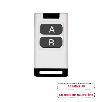 Радиочастотный светильник ель света, 433 МГц, 220 В переменного тока, 1 канал, релейный приемник без нейтральной линии и новый передатчик светодиодный дистанционное управление светодиодсветильник лампой