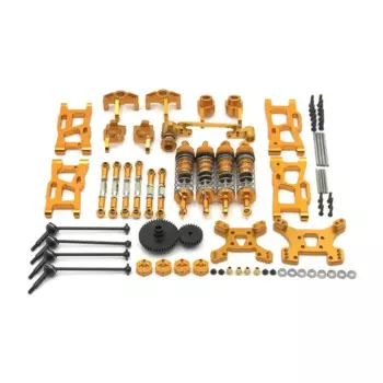 Радиоуправляемая машина WLtoys 144001 124019 Общие металлические детали для обновления и модификации, уязвимые комплекты, набор из 14 предметов